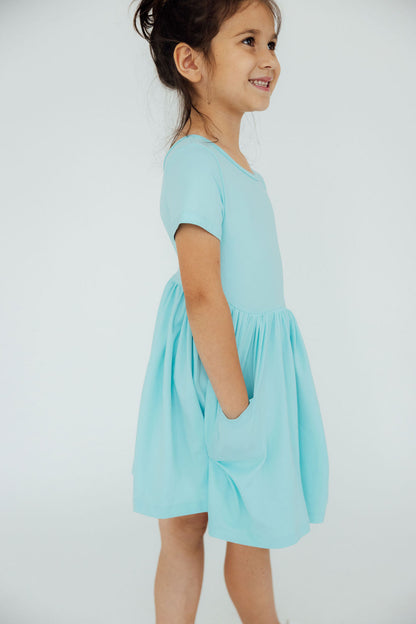 Aqua S/S Pocket Twirl Dress