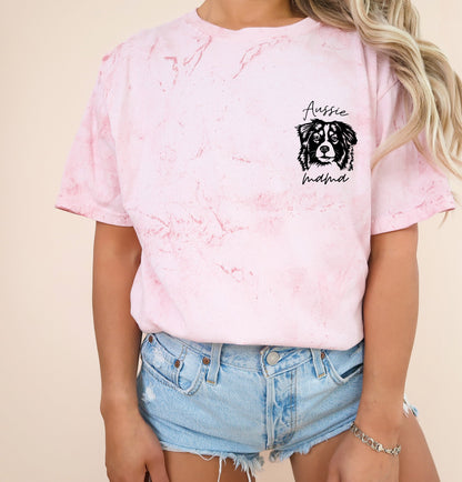 Aussie Australian Shepherd Dog Mom Comfort Colors T Shirt