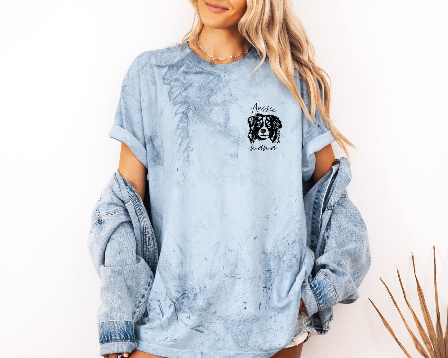 Aussie Australian Shepherd Dog Mom Comfort Colors T Shirt