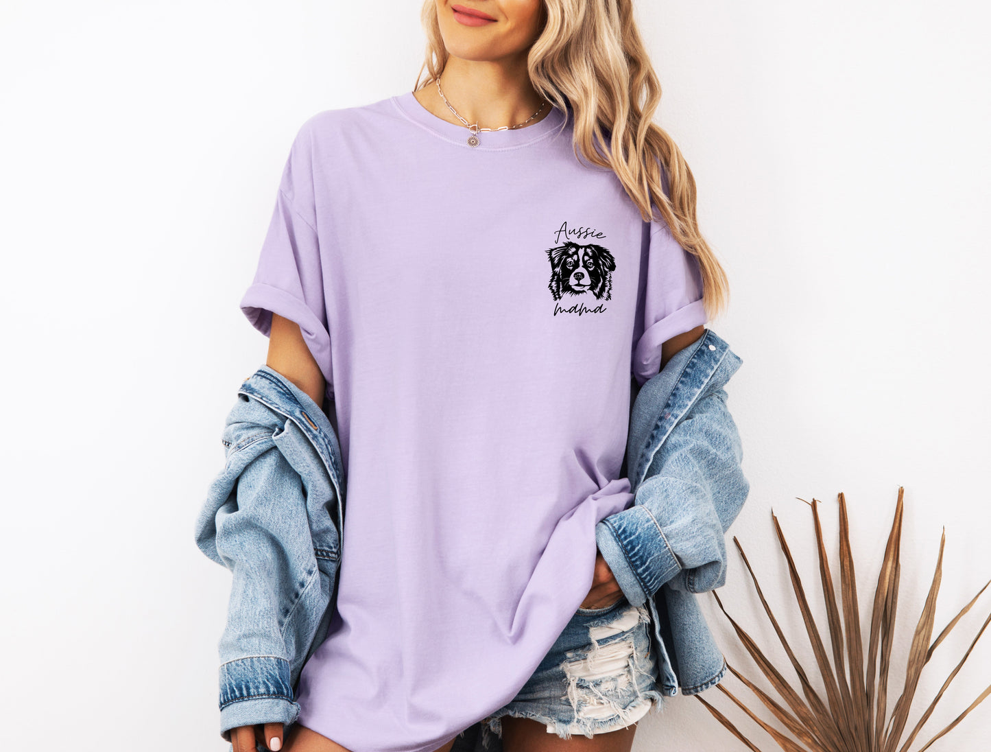 Aussie Australian Shepherd Dog Mom Comfort Colors T Shirt