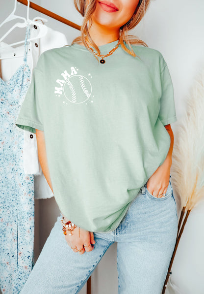 Baseball Mama Game Day Comfort Colors Graphic Tees