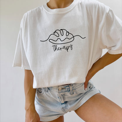 Bread Therapy Sourdough Home Baker Garment Dyed T Shirt