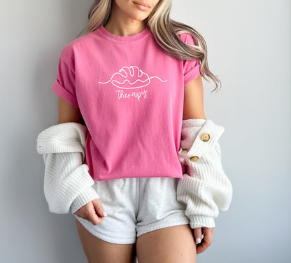 Bread Therapy Sourdough Home Baker Garment Dyed T Shirt