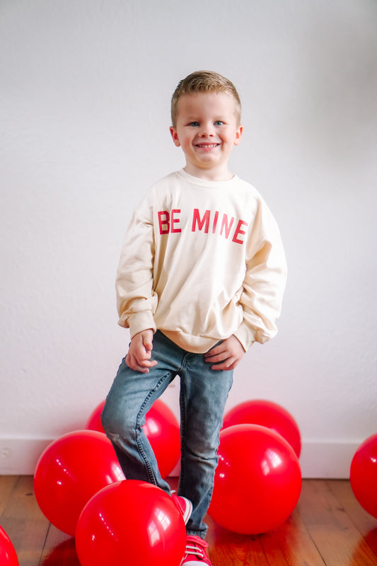 Be Mine Crewneck Sweatshirt - Cream