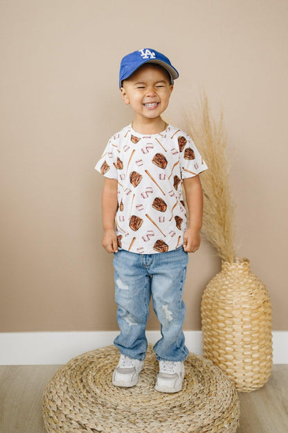 Grand Slam Bamboo Tee *Sizes 3/6m & Sz 6 Left