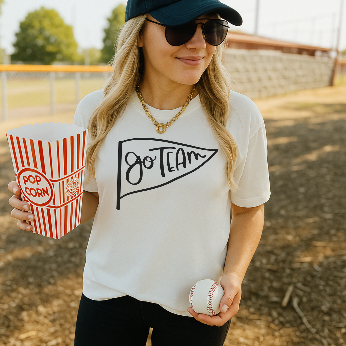 Go Team Pennant Tee Shirt